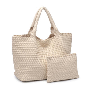 Sol and Selene Sky's The Limit - Large Tote 841764109253 View 6 | Cream