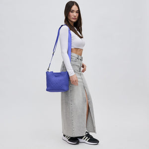 Woman wearing Periwinkle Sol and Selene Sky's The Limit - Small Crossbody 841764108997 View 2 | Periwinkle