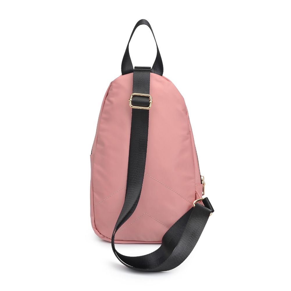 Sol and Selene On The Go - Nylon Sling Backpack 841764106276 View 7 | Pastel Pink