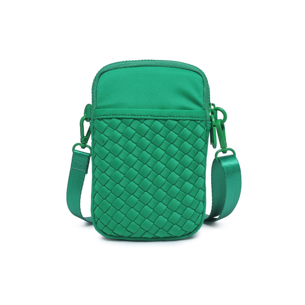 Sol and Selene Divide & Conquer - Woven Neoprene Crossbody 841764108751 View 7 | Kelly Green