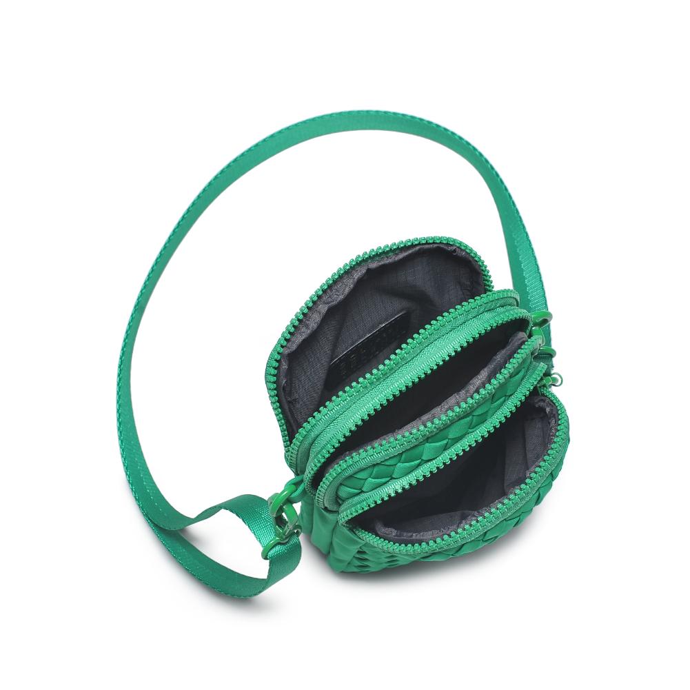 Sol and Selene Divide & Conquer - Woven Neoprene Crossbody 841764108751 View 8 | Kelly Green