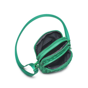 Sol and Selene Divide & Conquer - Woven Neoprene Crossbody 841764108751 View 8 | Kelly Green