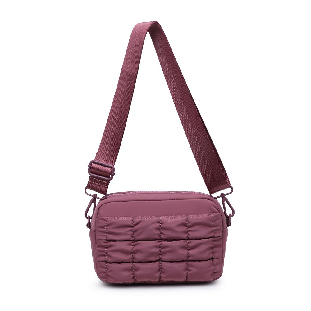 Sol and Selene Inspiration - Quilted Nylon Crossbody 841764108423 View 7 | Mauve