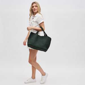 Woman wearing Olive Sol and Selene Sky's The Limit - Large Tote 841764108911 View 3 | Olive