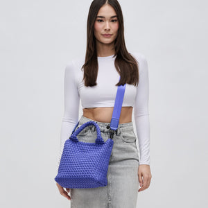 Woman wearing Periwinkle Sol and Selene Sky's The Limit - Small Crossbody 841764108997 View 1 | Periwinkle