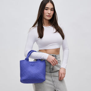Woman wearing Periwinkle Sol and Selene Sky's The Limit - Small Crossbody 841764108997 View 3 | Periwinkle