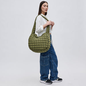 Woman wearing Olive Sol and Selene Revive Hobo 841764109505 View 3 | Olive