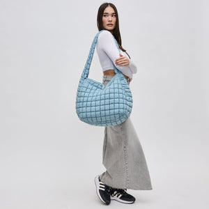 Woman wearing Sky Blue Sol and Selene Revive Hobo 841764109529 View 2 | Sky Blue