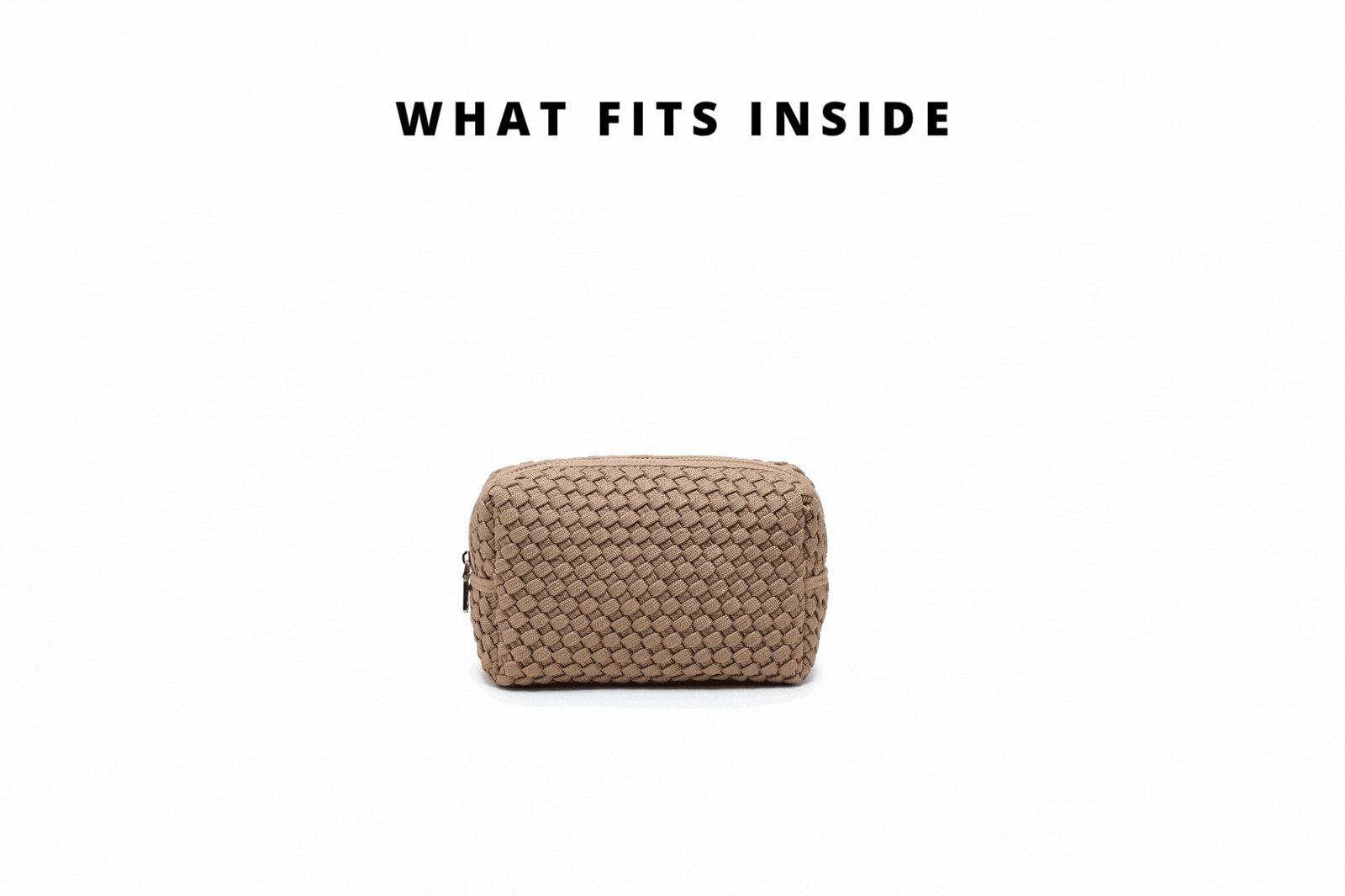 gif of items being put into a bag