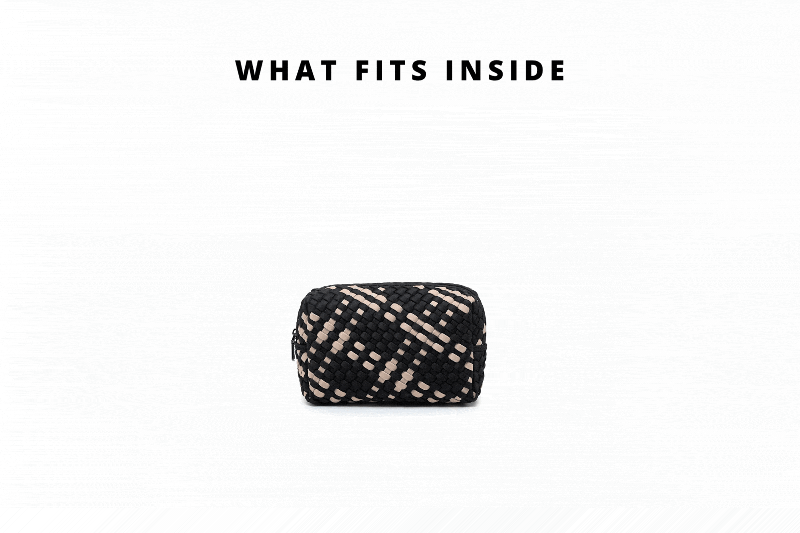 gif of items being put into a bag