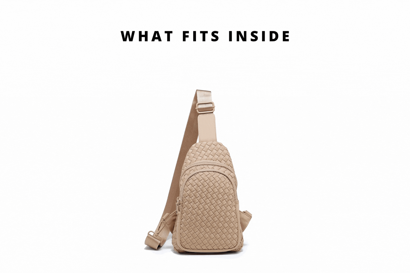 gif of items being put into a bag