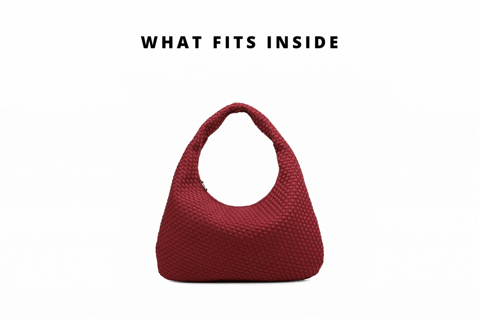 gif of items being put into a bag