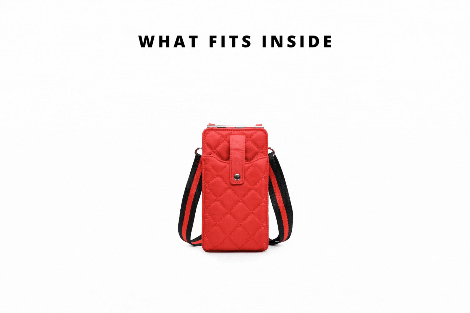 gif of items being put into a bag