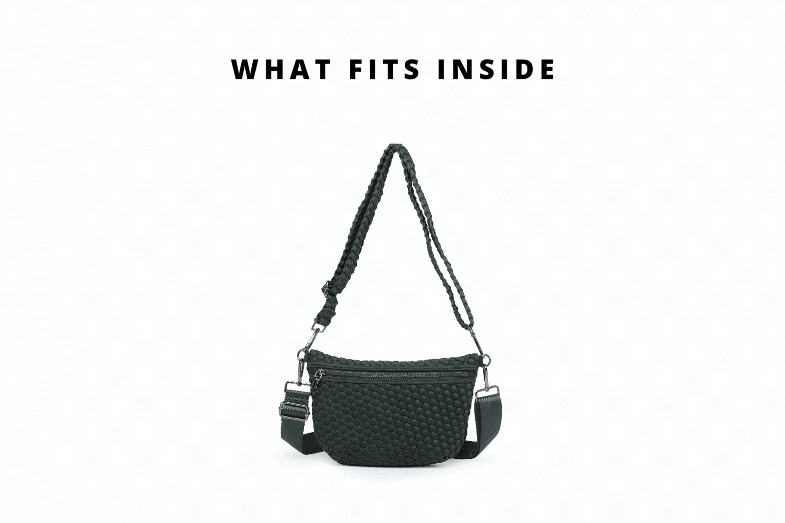 gif of items being put into a bag