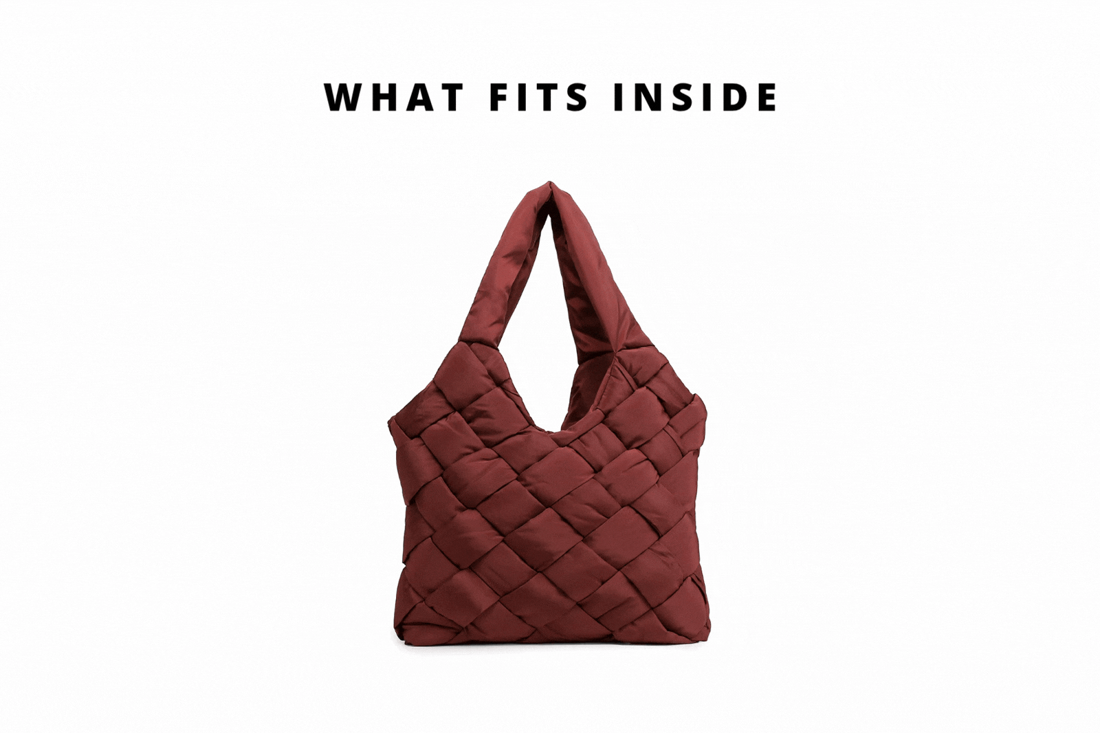 gif of items being put into a bag