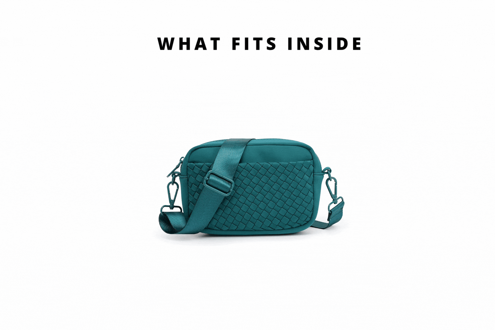gif of items being put into a bag