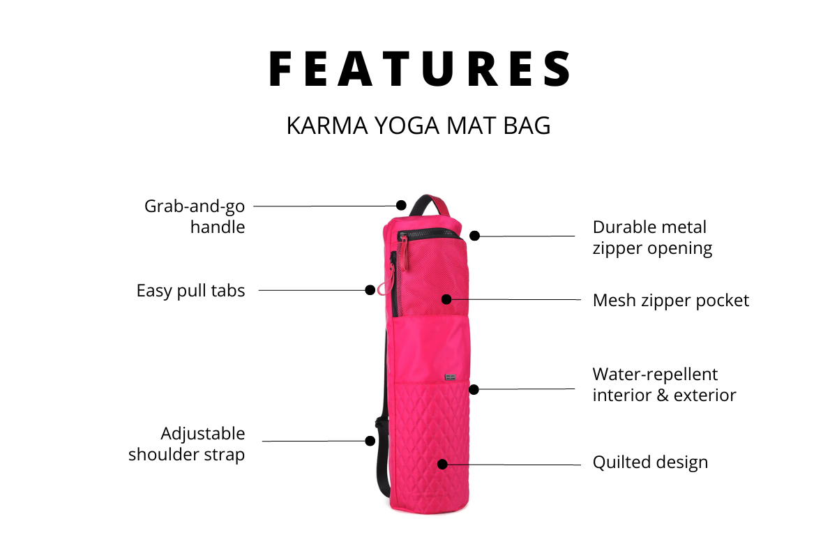 Karma - Quilted Yoga Mat Bag - Sol and Selene