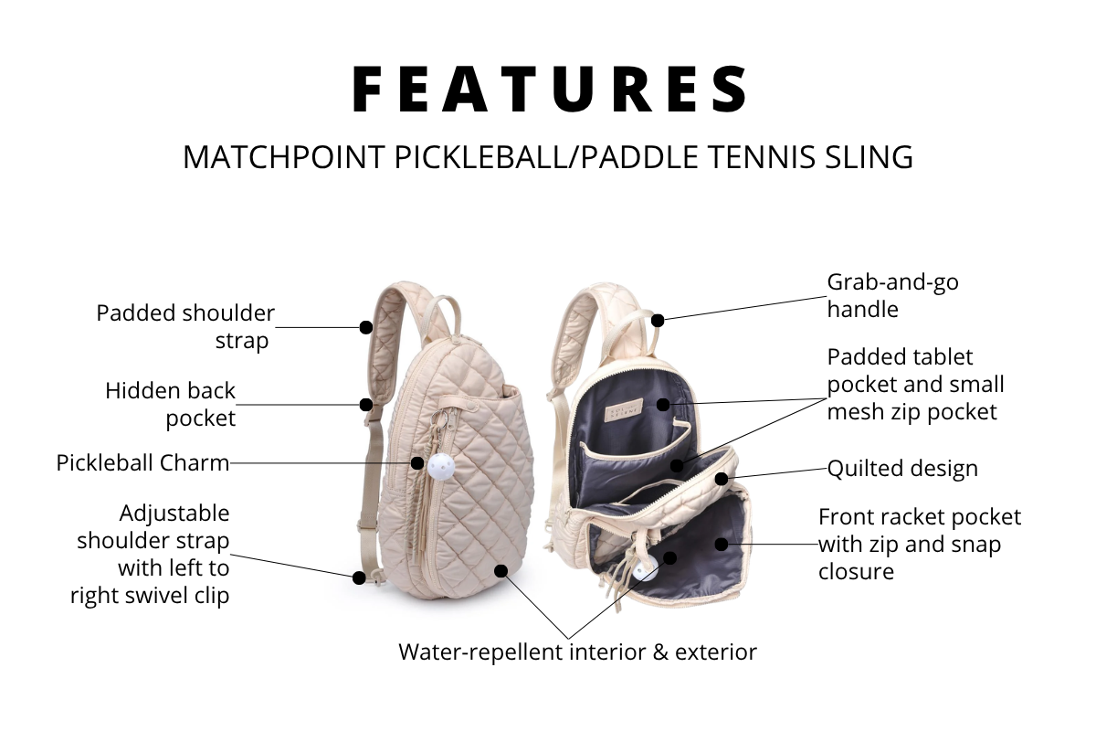 product feature infographic showing handbag details and callouts