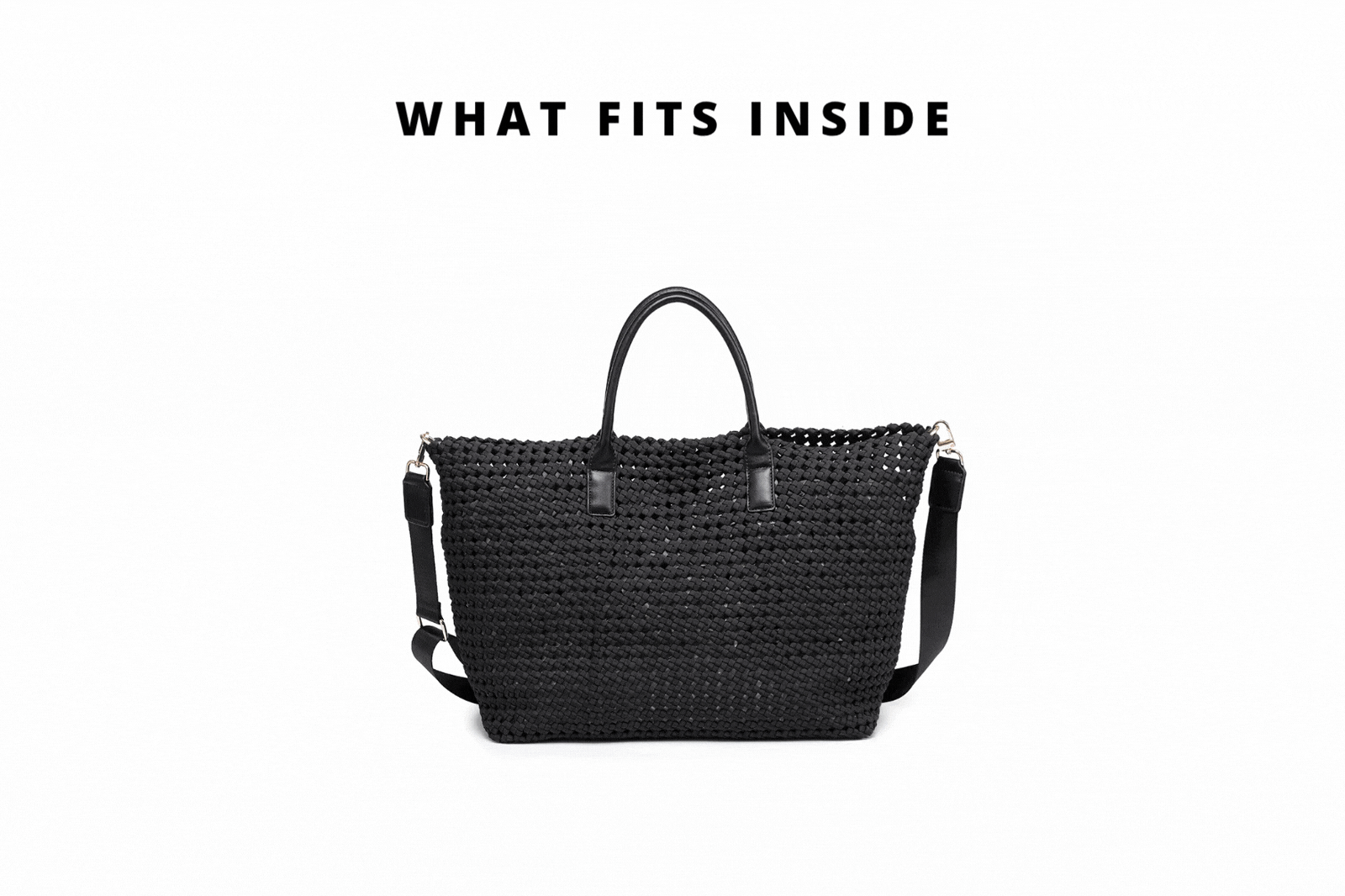 gif of items being put into a bag