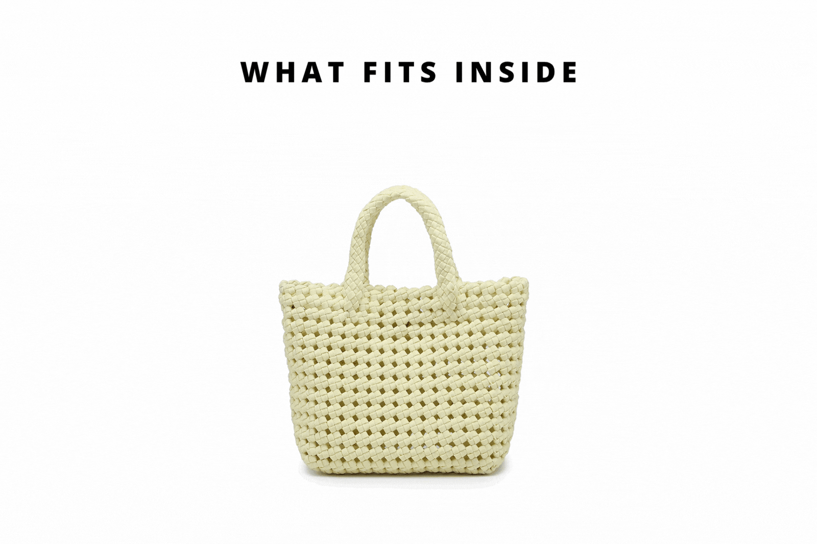 gif of items being put into a bag