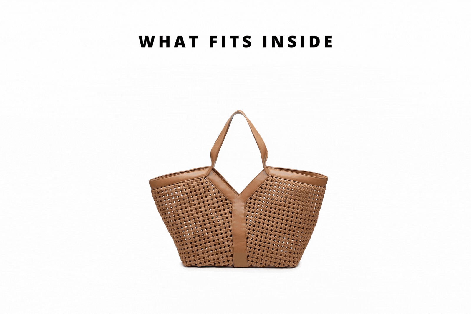 gif of items being put into a bag