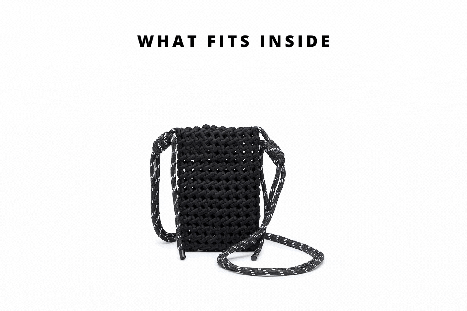 gif of items being put into a bag