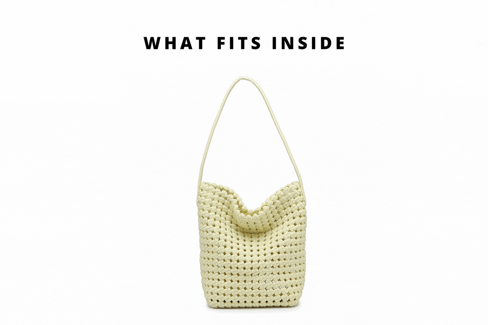 gif of items being put into a bag