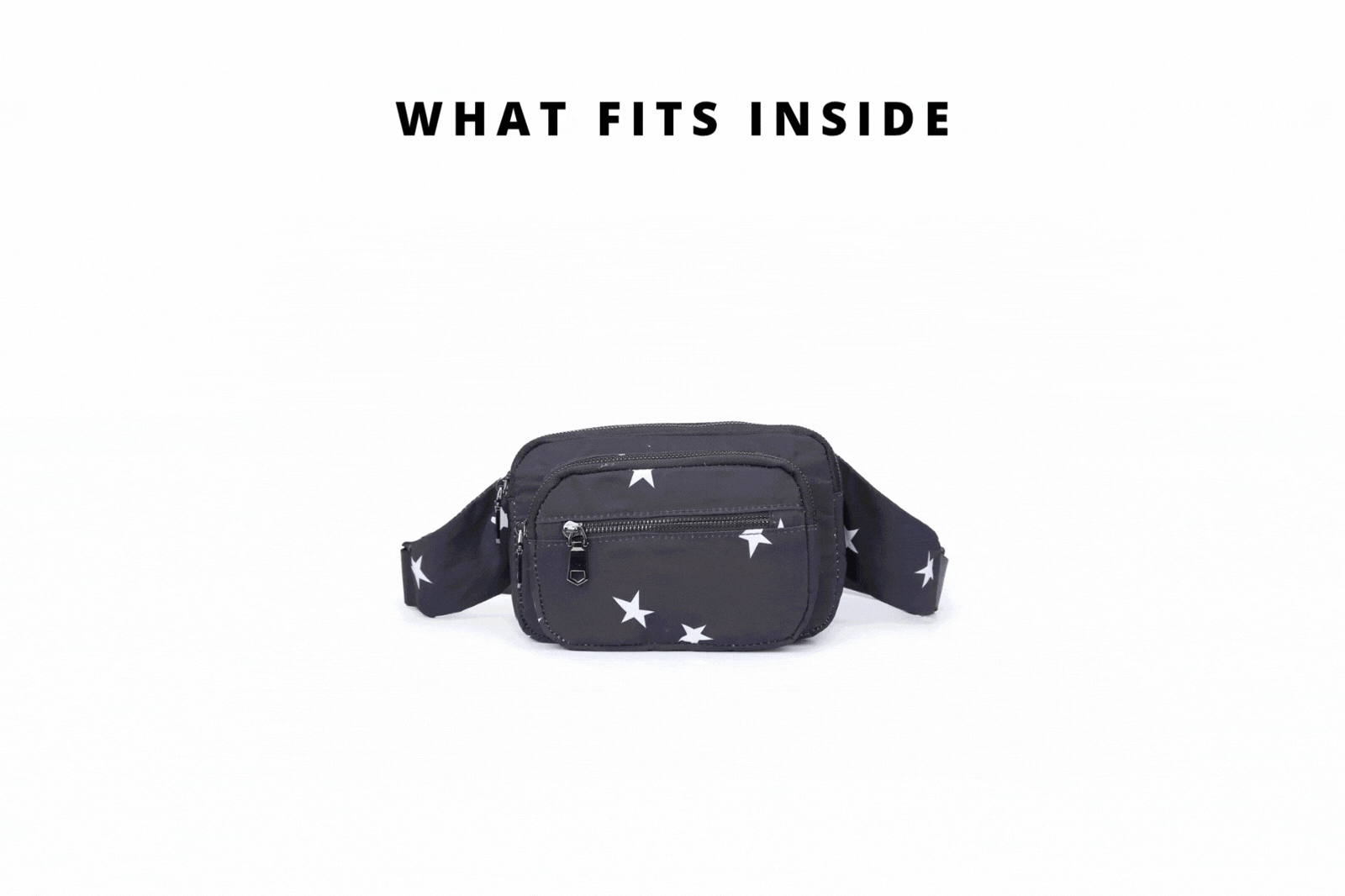 gif of items being put into a bag