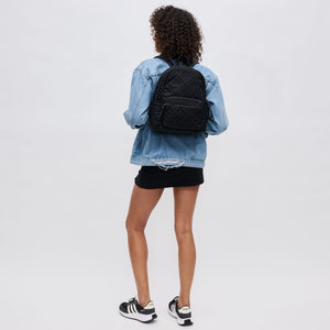 Woman wearing Black Sol and Selene Motivator - Small Backpack 841764101585 View 3 | Black