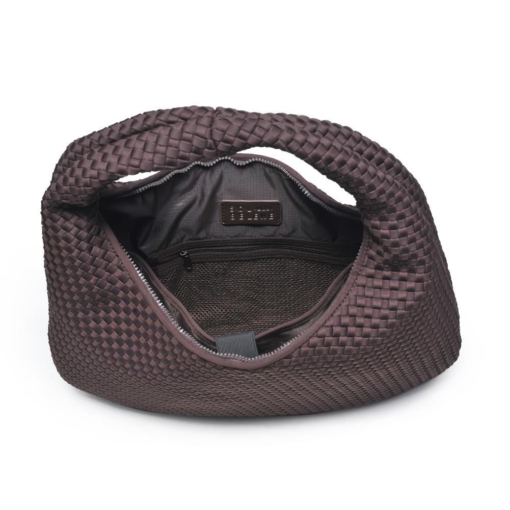 Sol and Selene Dare to Dream - Large Woven Neoprene Hobo 841764110938 View 8 | Chocolate