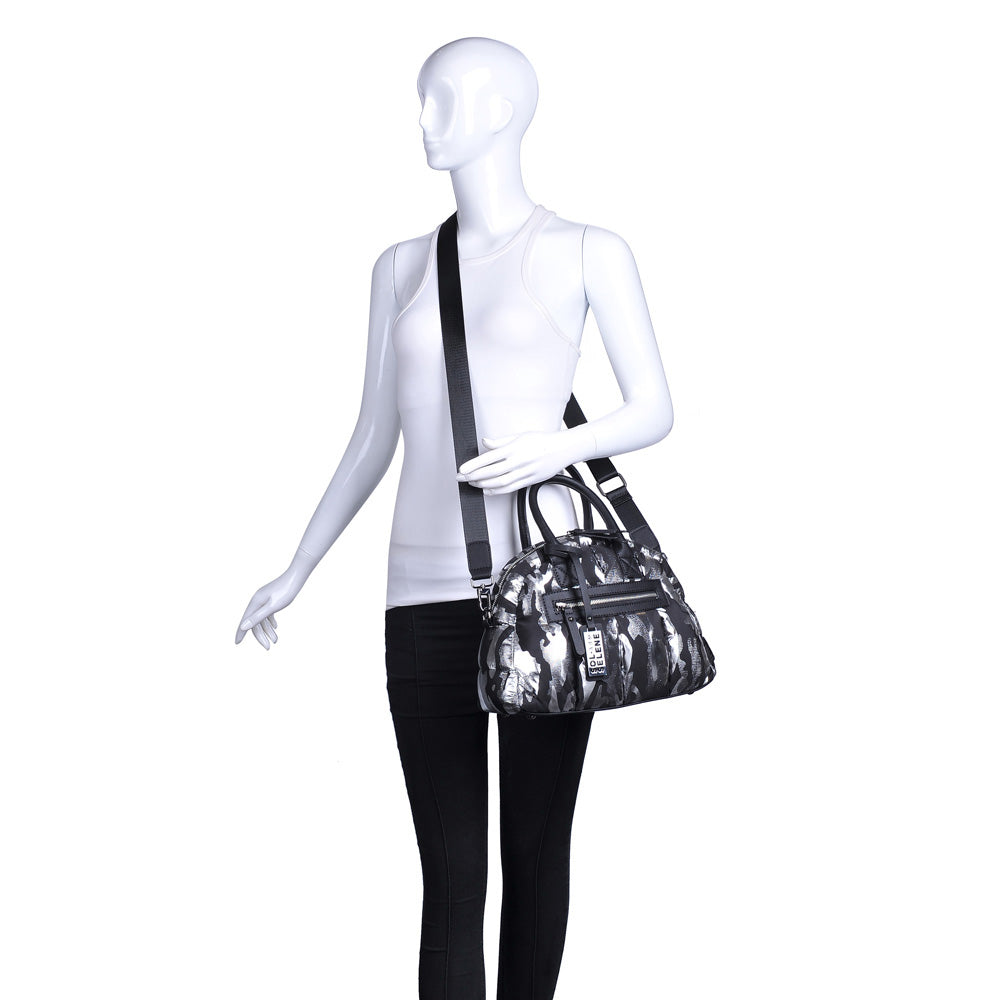 Product Image of Sol and Selene Flying High - Mini Satchel 841764104197 View 5 | Silver Metallic Camo