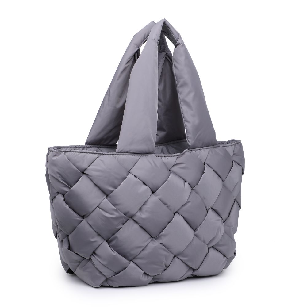Woman wearing Carbon Sol and Selene Intuition East West Tote 841764107334 View 6 | Carbon