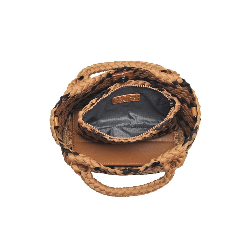 Woman wearing Sand Black Sol and Selene Sky's The Limit - Small Crossbody 841764110686 View 9 | Sand Black