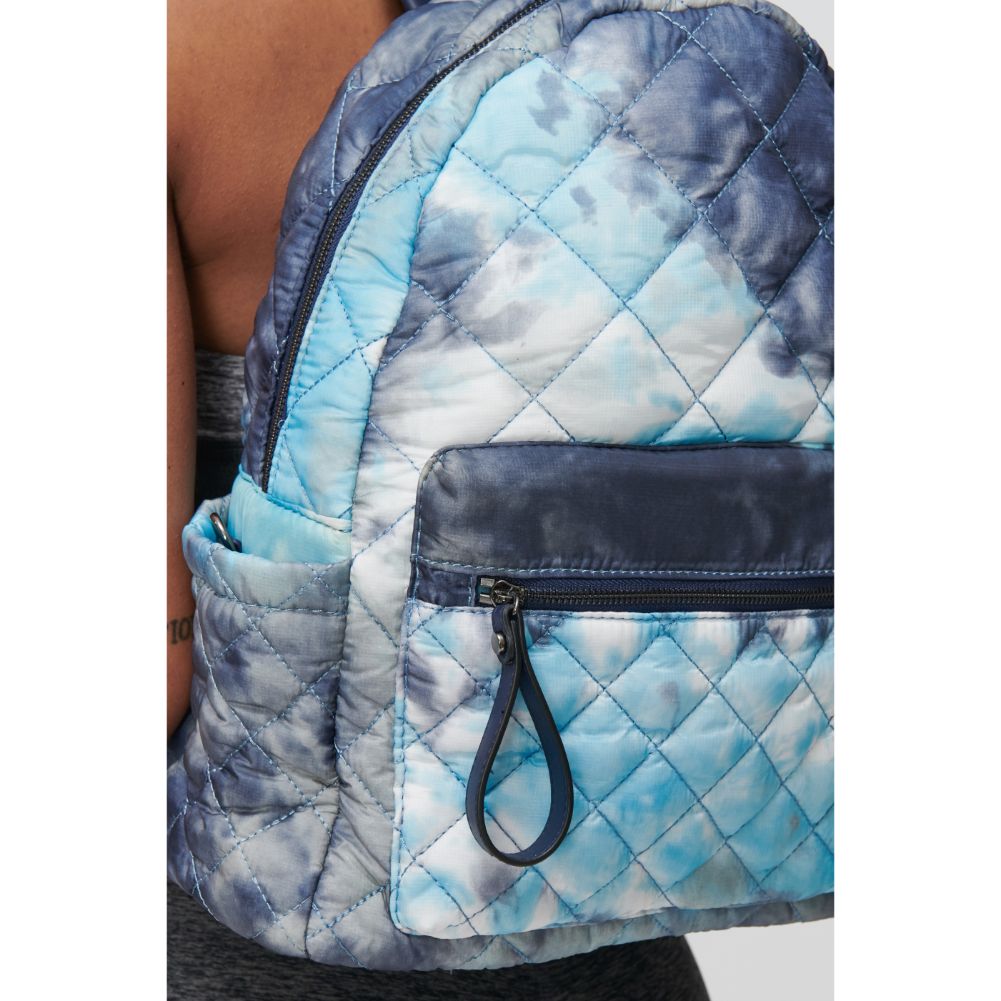 Woman wearing Denim Multi Sol and Selene Motivator - Medium Backpack 841764105262 View 2 | Denim Multi