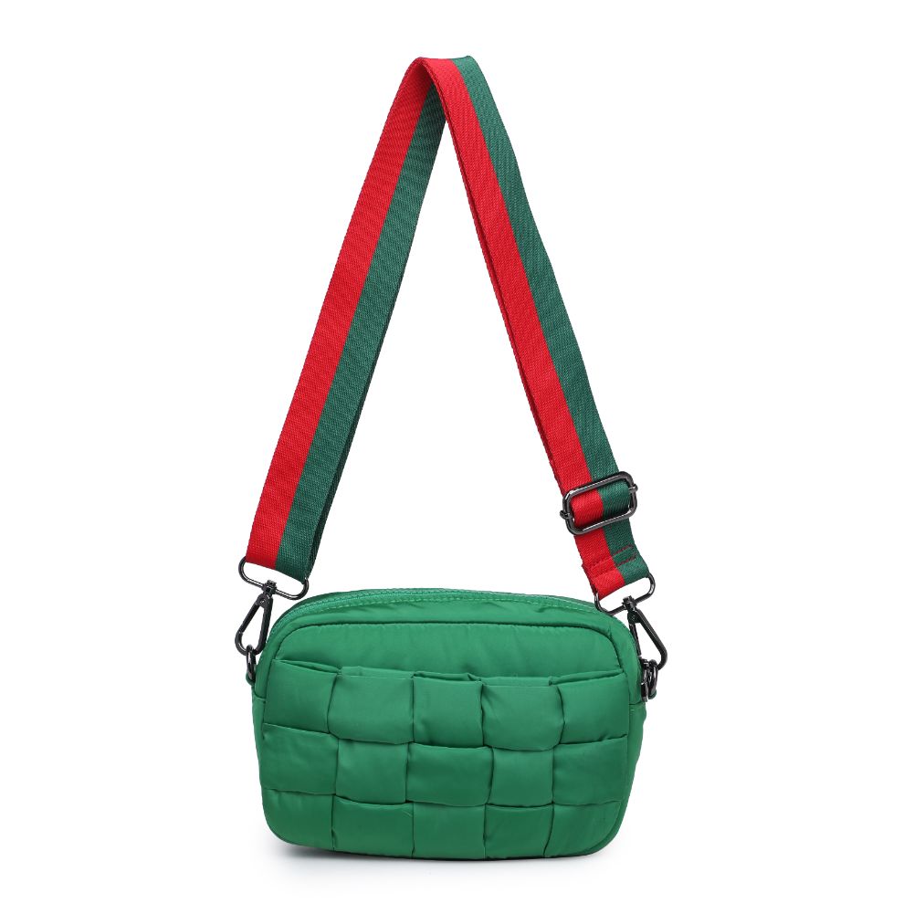 Sol and Selene Inspiration - Woven Nylon Crossbody 841764107891 View 7 | Kelly Green
