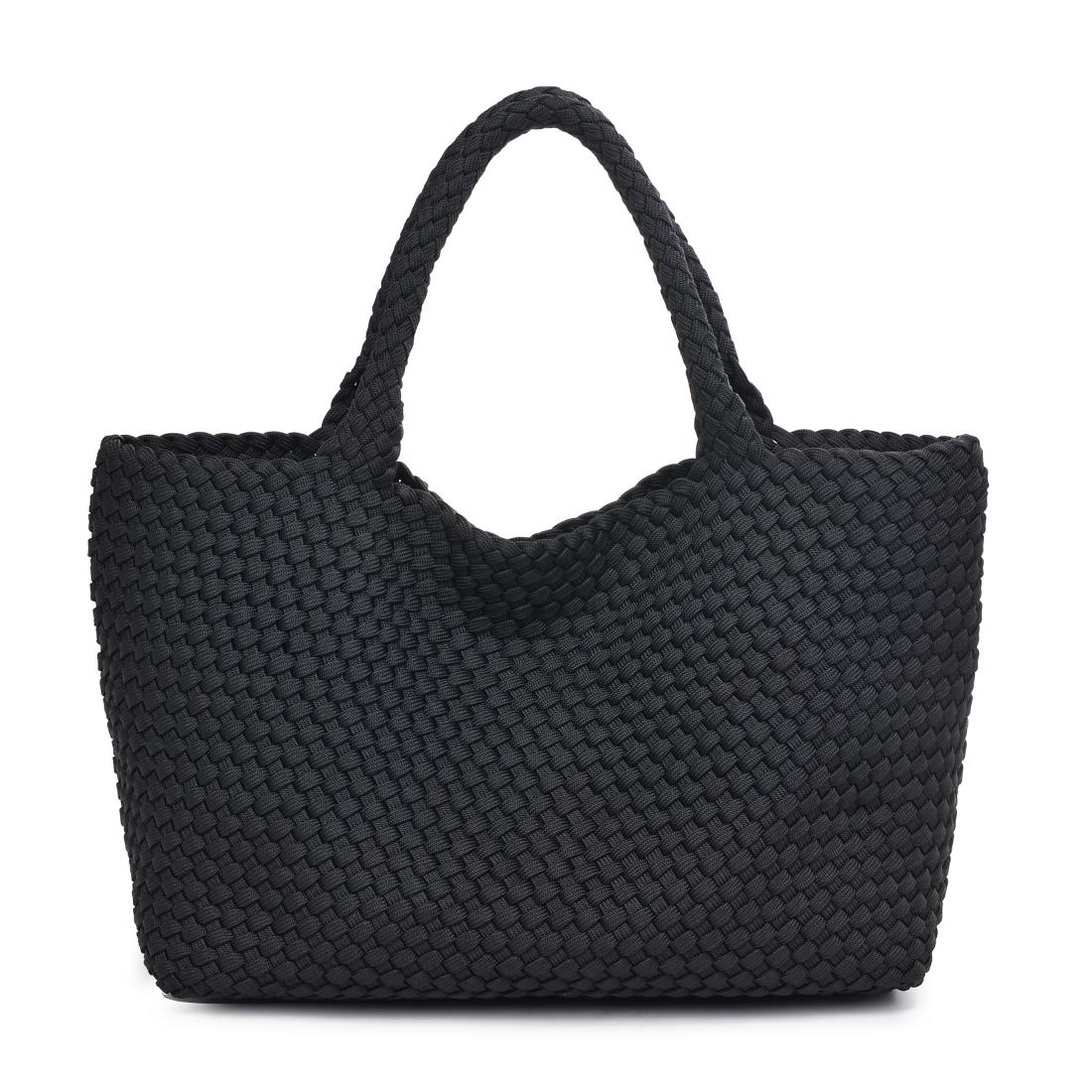 Product Image of Sol and Selene Sky's The Limit - Large Laced Up Eco-Edition Tote 841764111553 View 1 | Black