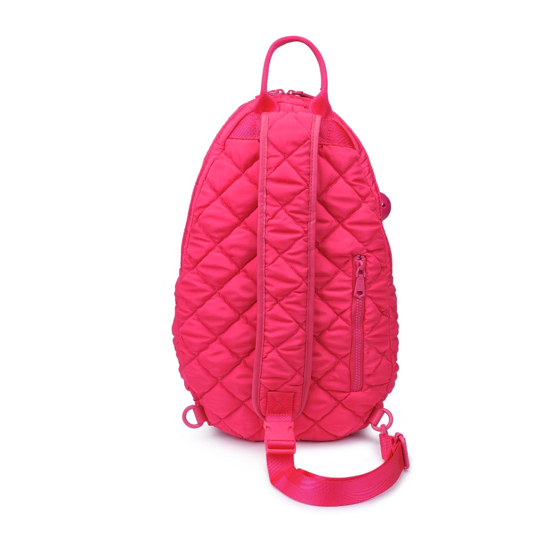 Sol and Selene Match Point - Quilted Puffer Pickleball & Paddle Tennis Sling Backpack 841764111997 View 7 | Hot Pink