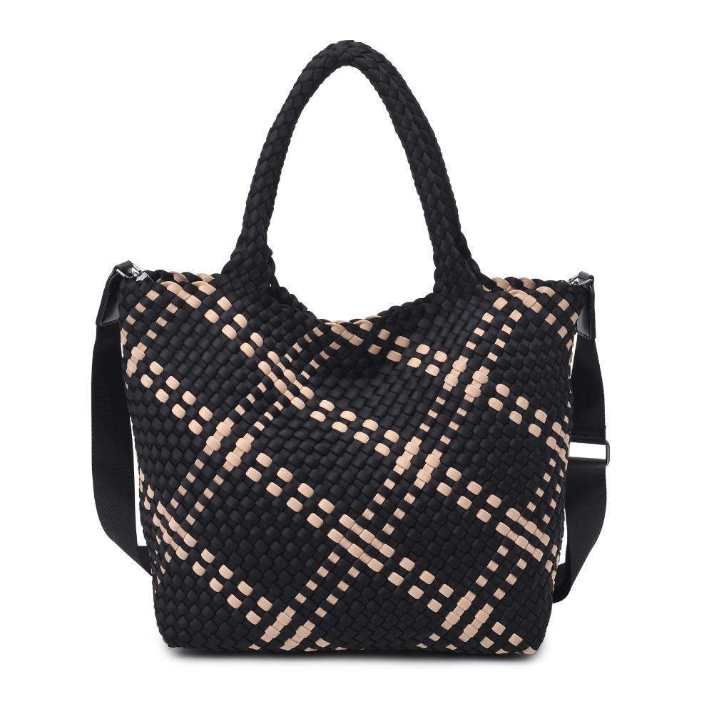 Product Image of Sol and Selene Sky's The Limit - Medium Tote 841764110334 View 7 | Black Nude