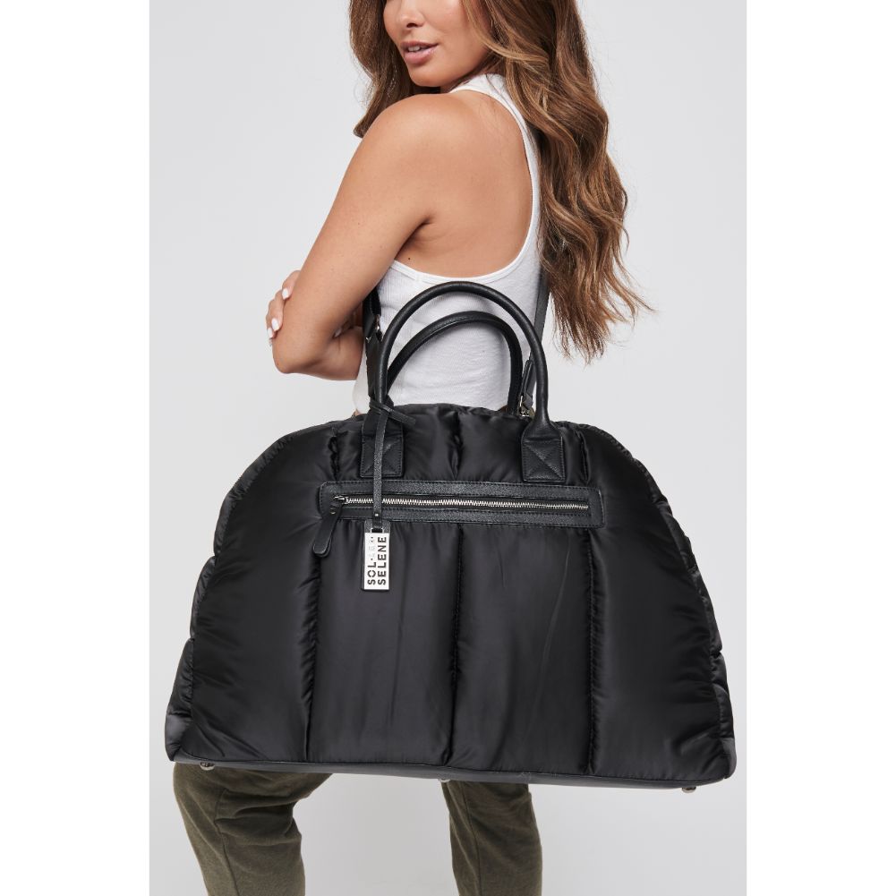 Woman wearing Black Sol and Selene Flying High - Large Satchel 841764101424 View 1 | Black