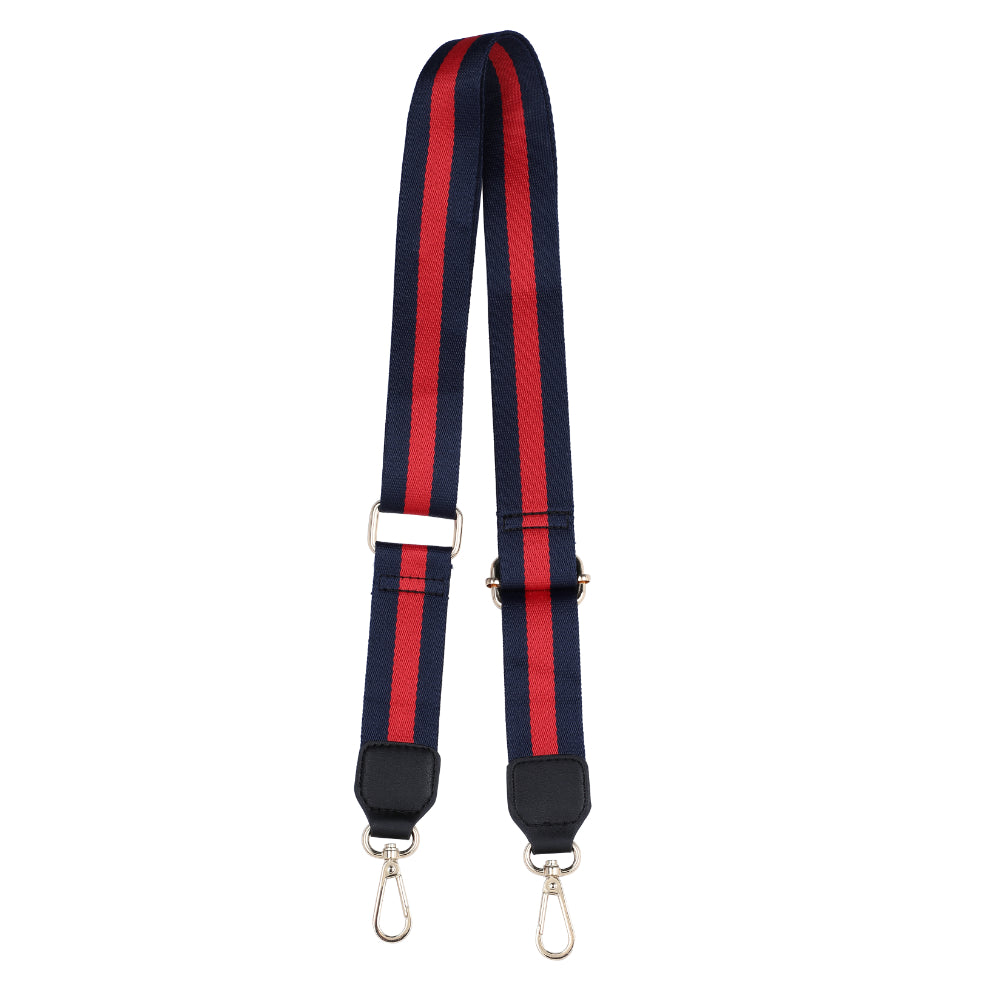 Woman wearing Navy Red Navy Sol and Selene Adjustable Shoulder Crossbody Strap Shoulder Strap 841764106252 View 6 | Navy Red Navy