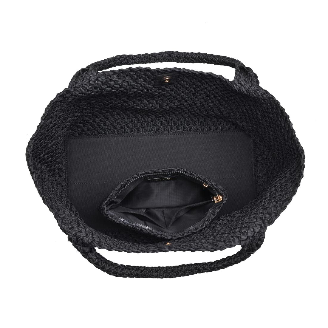 Sol and Selene Sky's The Limit - Large Laced Up Eco-Edition Tote 841764111553 View 8 | Black