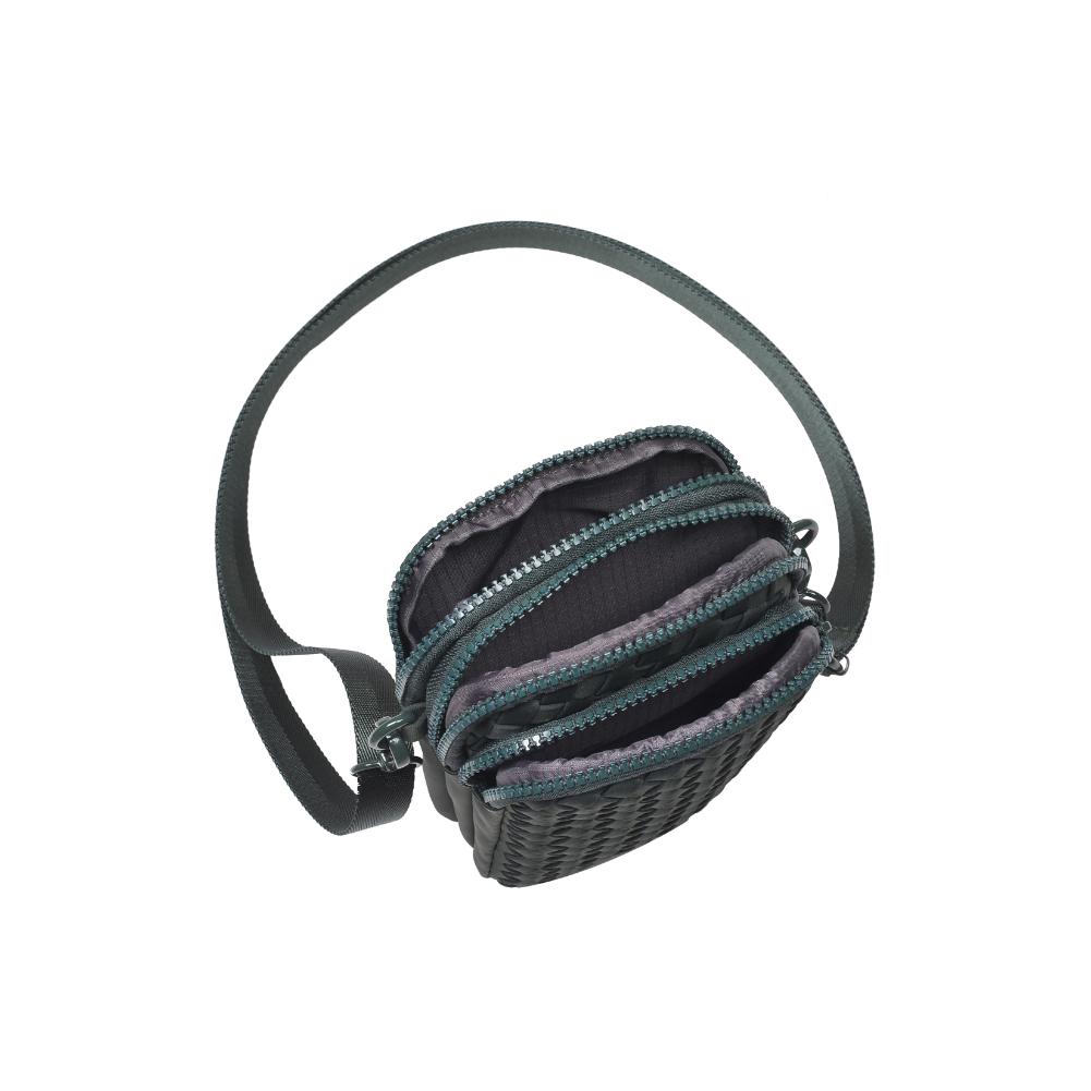 Woman wearing Olive Sol and Selene Divide & Conquer - Woven Neoprene Crossbody 841764110204 View 9 | Olive