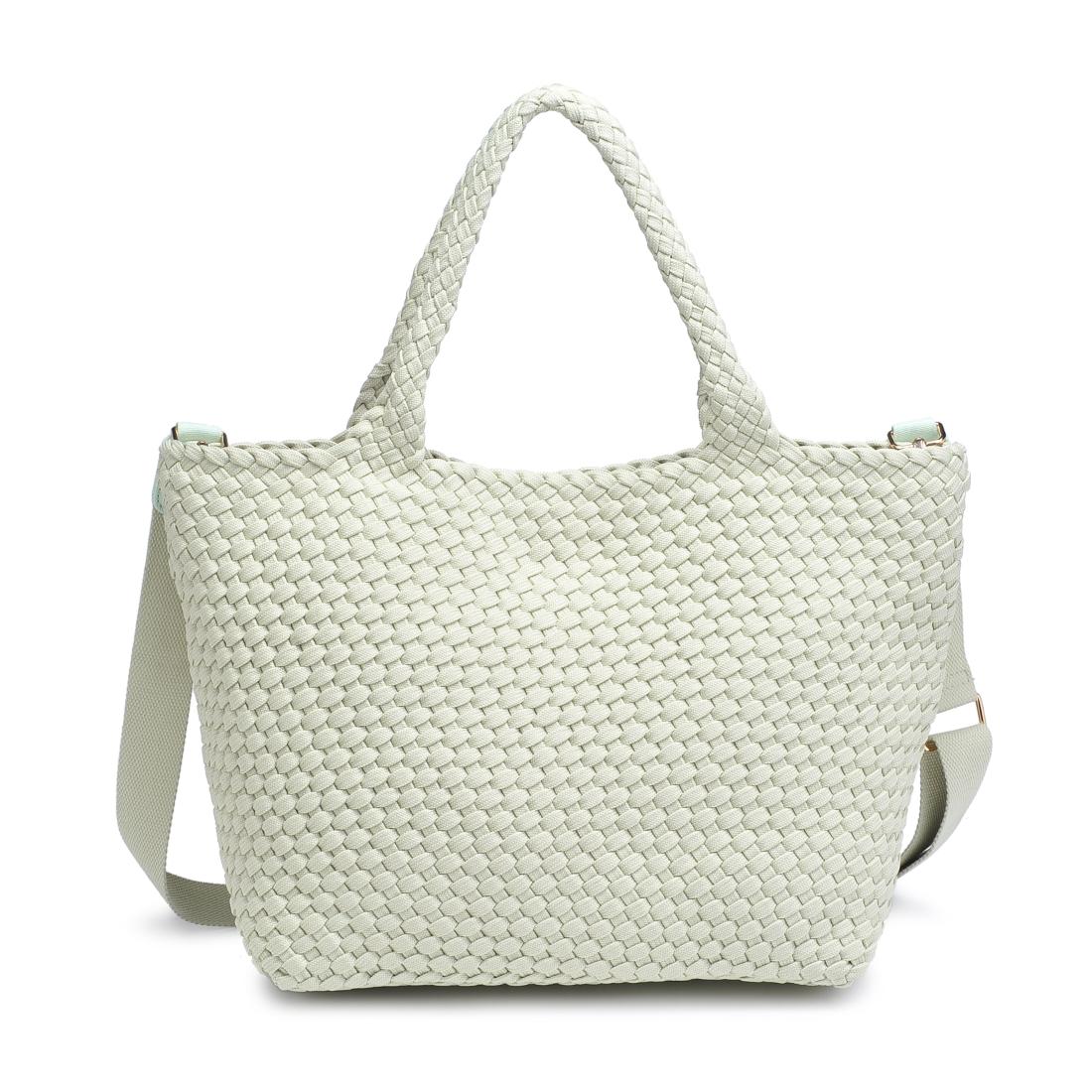 Product Image of Sol and Selene Sky's The Limit - Medium Laced Up Eco-Edition Tote 841764111638 View 7 | Pistachio