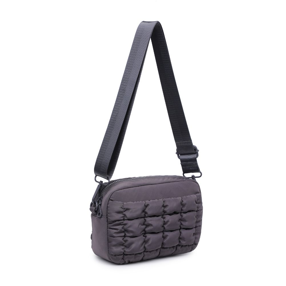 Woman wearing Carbon Sol and Selene Inspiration - Quilted Nylon Crossbody 841764108386 View 6 | Carbon