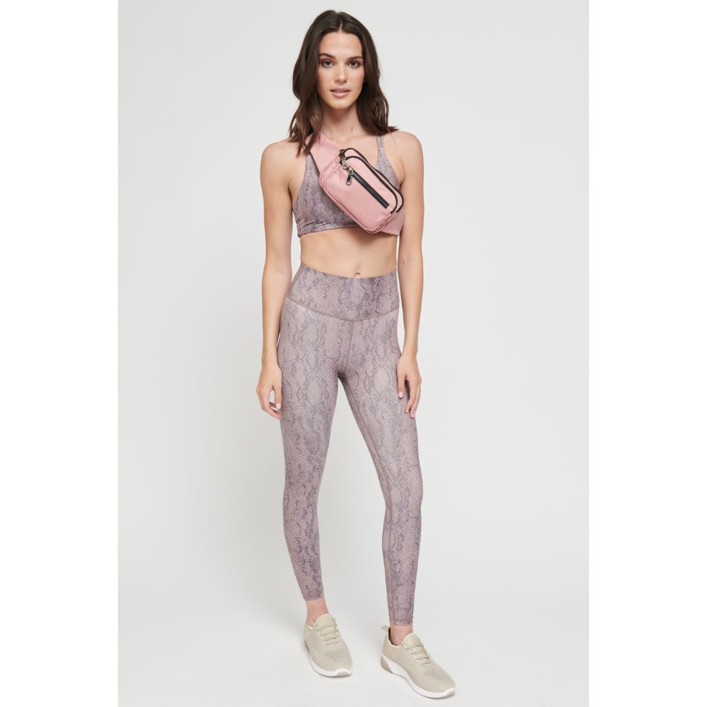 Woman wearing Pastel Pink Sol and Selene Hip Hugger Belt Bag 841764106603 View 4 | Pastel Pink