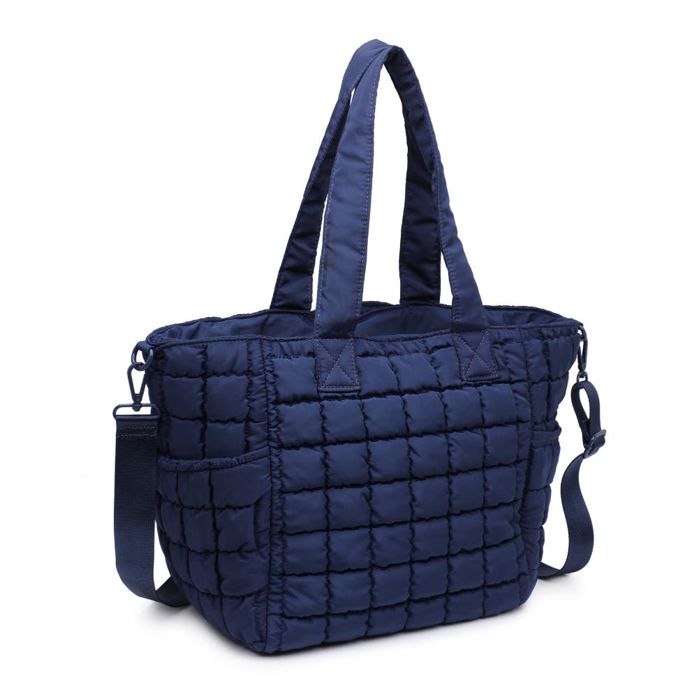 Woman wearing Navy Sol and Selene Dreamer Tote 841764110631 View 6 | Navy