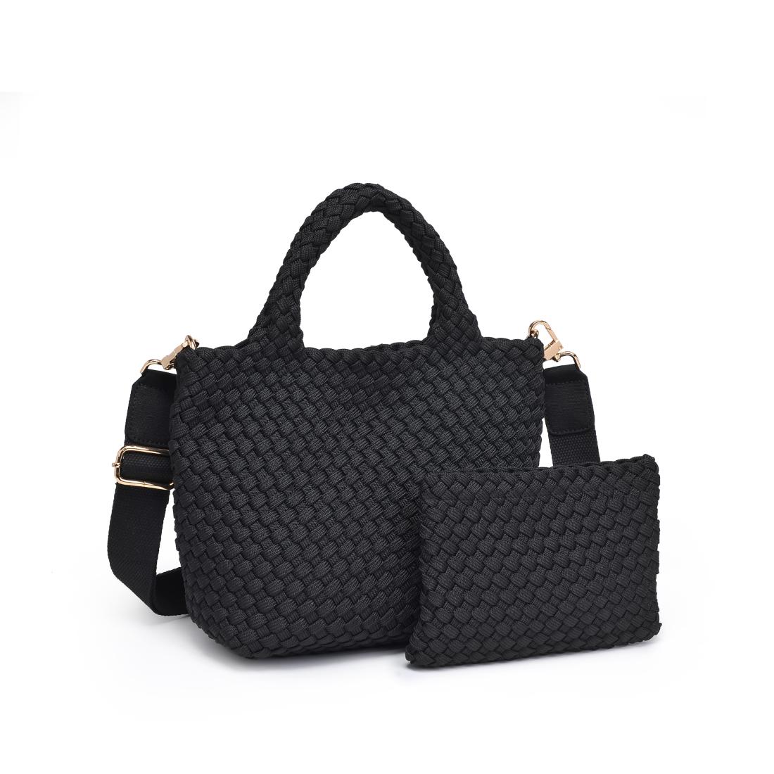 Product Image of Sol and Selene Sky's The Limit - Small Laced Up Eco-Edition Crossbody 841764111690 View 6 | Black