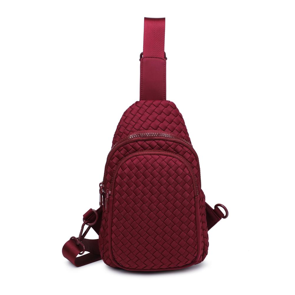 Product Image of Sol and Selene Beyond The Horizon - Woven Neoprene Sling Backpack 841764110457 View 5 | Wine