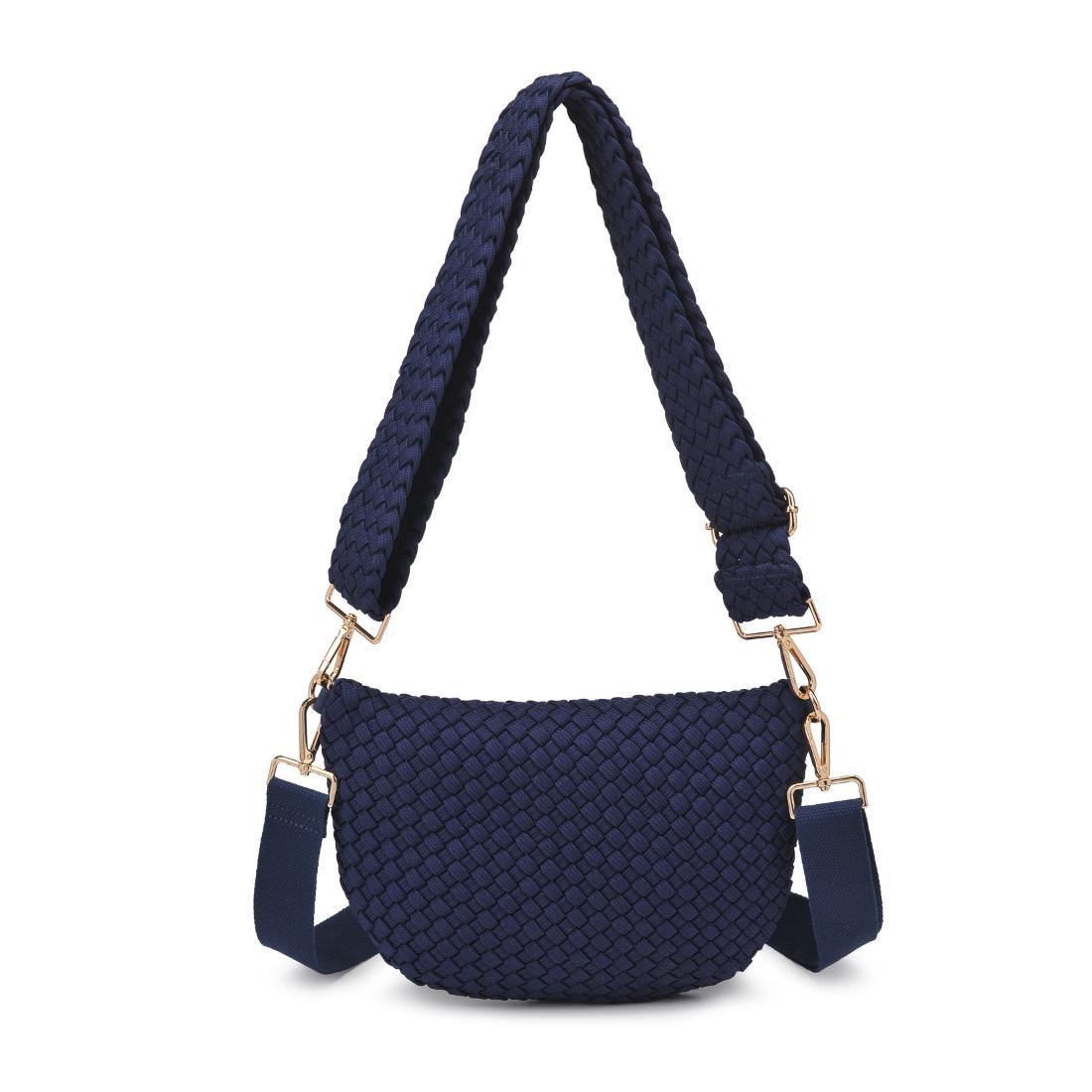 Product Image of Sol and Selene Ethereal - Woven Laced Up Eco-Edition Crossbody 841764112253 View 7 | Navy