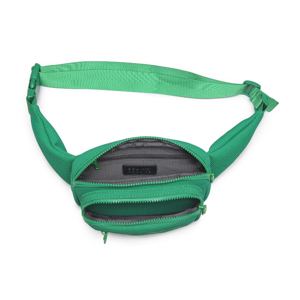 Sol and Selene Hip Hugger - Neoprene Mesh Belt Bag 841764109840 View 8 | Green
